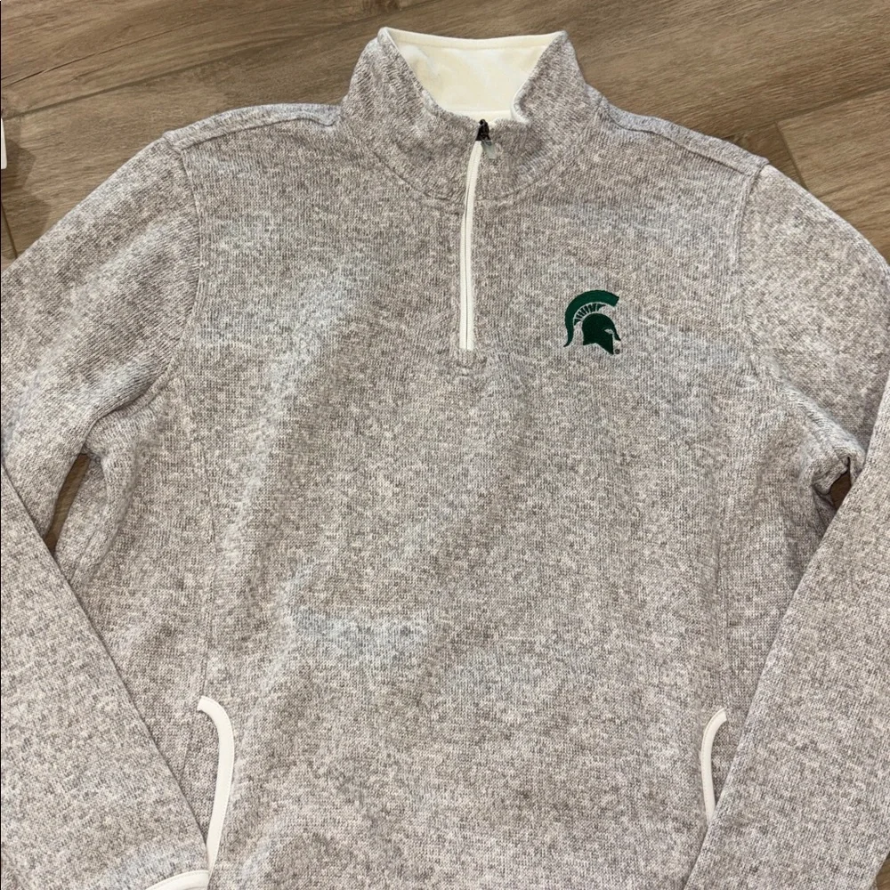 Charles River Michigan State Brugge  Quarter-Zip woman’s Sweatshirt size 2XL - Picture 2 of 5